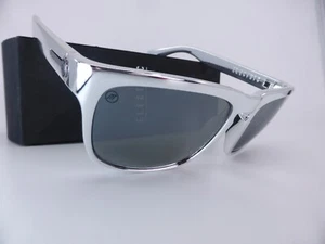 Electric KNOXVILLE Sunglasses Black Chrome - Melanin Grey Silver Chrome Lenses - Picture 1 of 4