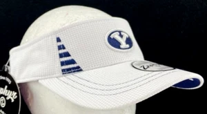 NEW BYU Cougars Zephyr Adjustable Light Grey Sun Visor Hat Cap Adult OSFA - Picture 1 of 8