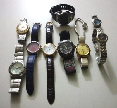 Lote De 10 Relojes De Colección Y Modernos Para Hombre Y Mujer, Usados Foto 1 de 4