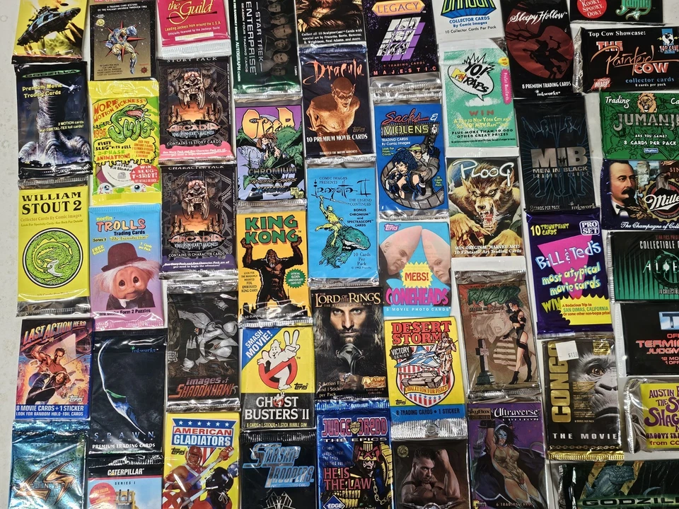 Random 20 Vintage Non Sport Trading Card Packs Unopened No Dupes Nostalgia Gift! - Image 1 of 1