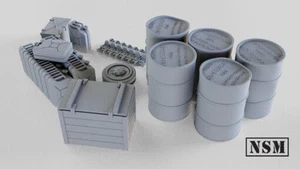 WWII German Stowage Set Various Scales Historical Wargaming - Picture 1 of 9