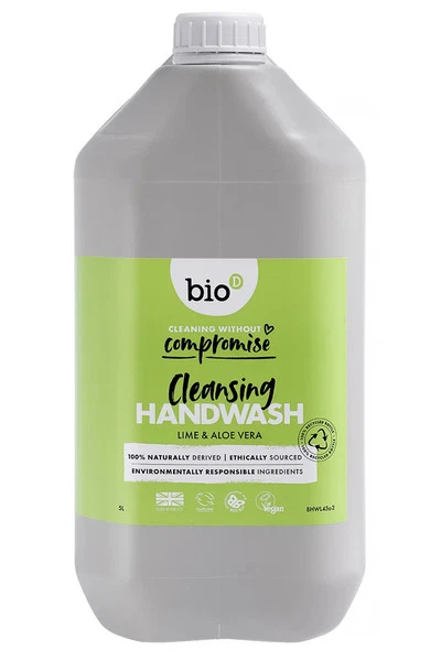 Lime & Aloe Vera Cleansing Hand Wash 5L (Bio-D) - Image 1 of 1