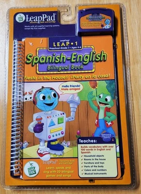 Leap Pad Pre K-1st Spanish-English Bilingual Interactive Book & Cartridge NEW - Image 1 of 4