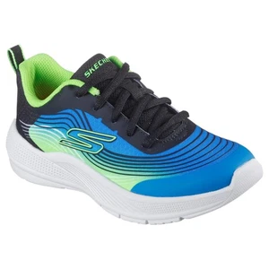 Kids Boys Skechers Microspec Advance - Revconix Blue/Lime Sneaker Shoes - Bild 1 von 6