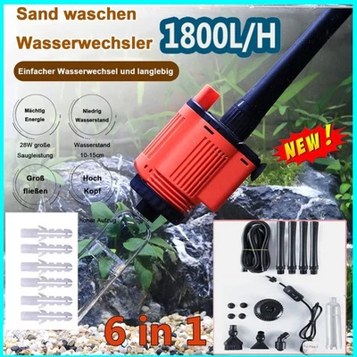 MARKENLOS Elektrisch-Aquarium Mulmsauger Schlammsauger Sand Kies Bodenreiniger Staubsauger