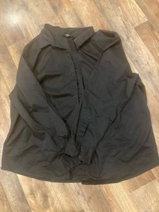 Black Womens Button Down Shirt - Picture 1 of 2