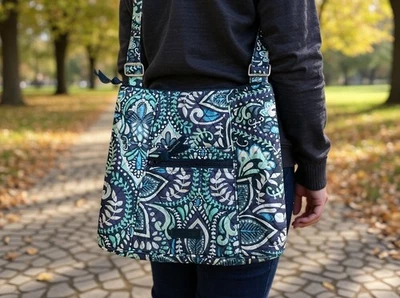 Vera Bradley Blue Island Medallion Hipster Adjust Strap Crossbody Shoulder Bag - Image 1 of 4