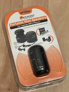 Grandmax Portable Tweakers Speakers for Laptop, MP3 Players SPKR-R1-BK-L02 - NEW - Picture 1 of 3