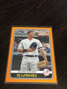 2020 Big League Base Orange #10 DJ LeMahieu - New York Yankees B60