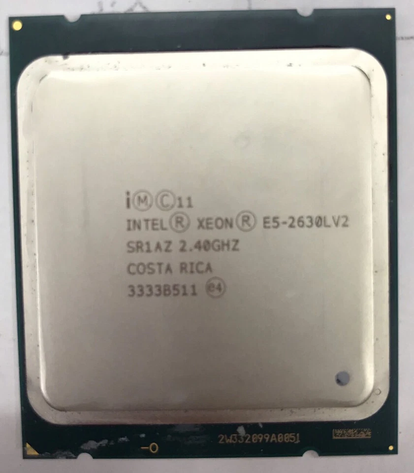 Intel Xeon E5-2630L V2 6 core 12 threads 2.4GHz 15MB LGA-2011 CPU processor - Image 1 of 1