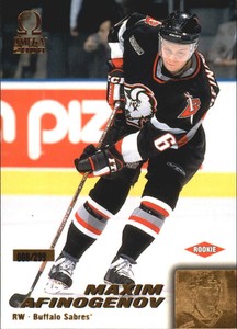 1999-00 (SABRES) Pacific Omega Gold #24 Maxim Afinogenov /299