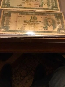 Türkei Banknoten L.1930.10.00Lralar 5.Emisyon.2. Tertip Red.Bak. Banknoten - Bild 1 von 6