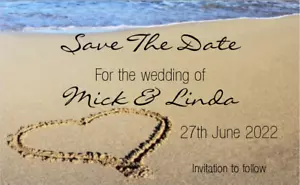 Neu Premium Hochzeit Save The Date Karten Save The Evening Datum ändern - Bild 1 von 24