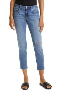 $195 - Rag & Bone The Dre Raw Hem Slim Boyfriend Jeans in Pismo Size 31 - Picture 1 of 5