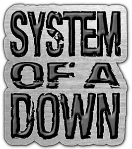 System Of A Down Shaped Metal Pin Badge 35mm x 35mm (rz) - Picture 1 of 1