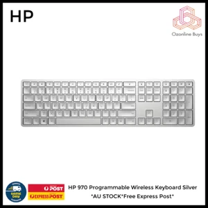 HP 970 Programmable Wireless Keyboard Silver *AU STOCK*Free Express Post* - Picture 1 of 1
