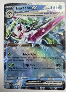 Tsareena ex 046/182 Double Rare - Paradox Rift Pokemon - Pack Fresh Near Mint NM - Picture 1 of 4