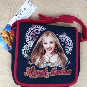 Disney Hannah Montana Cartera Nuevo con Etiquetas Bandolera Denim Bolso de Mano Miley Cyrus Estrella del Pop - Imagen 1 de 6