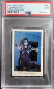 1978 Swedish ACE FREHLEY KISS Samlarsaker PSA 9 MINT #932 - Picture 1 of 2