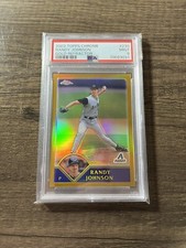 2003 Topps Chrome Randy Johnson Gold Refractor PSA 9 Mint /449
