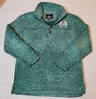 Colorado State Sweater Womens Medium 1/4 Zip Pullover Sherpa Boxercraft Green