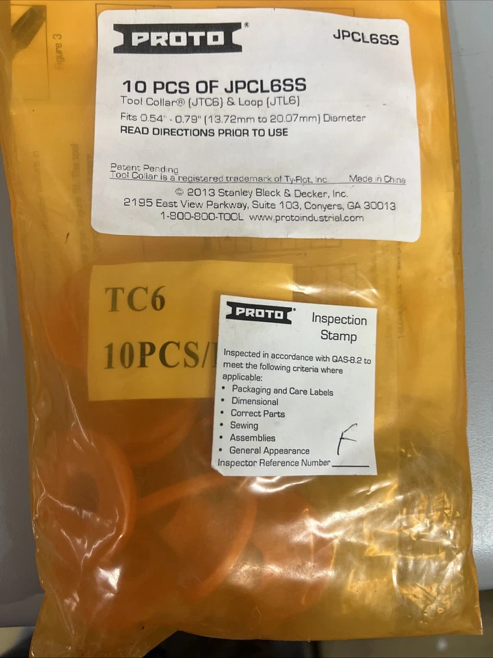 Proto Tools Tool Collar & Loop for 0.540” – 0.790” Order in Multiples of 10 - Image 1 of 1