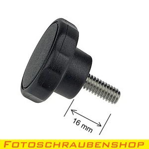 Edelstahl-Griffschraube mit 1/4«-Fotogewinde 16mm, Fotoschraube, Kameraschrauben - Bild 1 von 1