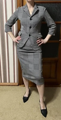 Comme Des Garcons 日本设计师格子 2 件套裙套装 尺寸 EU S/M 日本 M/L — 第 1/4 张图片