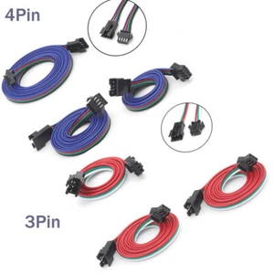 3-pin 4-pin extension cable connector suitable for WS2811/WS2812B/RGB LED strip - Picture 1 of 11