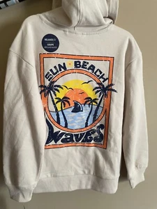 Tommy Bahama Sun Beach Waves Kids White Hooded Jacket Size Small 5/6 - Picture 1 of 4