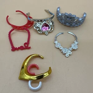 Barbie Fashionistas Disney Princess Etc. Jewelry Lot Necklaces Crowns Bracelets - Picture 1 of 8