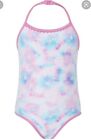 BNWT Monsoon Accessorize Tie Dye Swimsuit Swimming Costume Pink 5-6 Years NEW