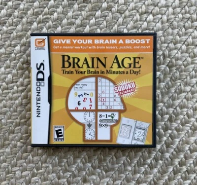 Brain Age: Train Your Brain In Minutes A Day - Nintendo CIB COMPLETE Authentic - Image 1 of 3