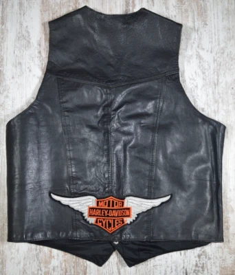 Unik Leather Vest Medium Harley Davidson Biker Chopper - Image 1 of 4