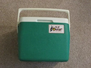 Vintage Coleman Lil' Oscar 1982 Green & White Cooler - VGC - Picture 1 of 9