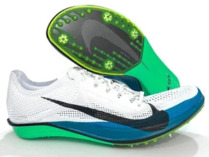 Nike ZoomX Dragonfly 2 Elite Track Spikes White Blue FZ9315-102 Mens 9.5 - Picture 1 of 6