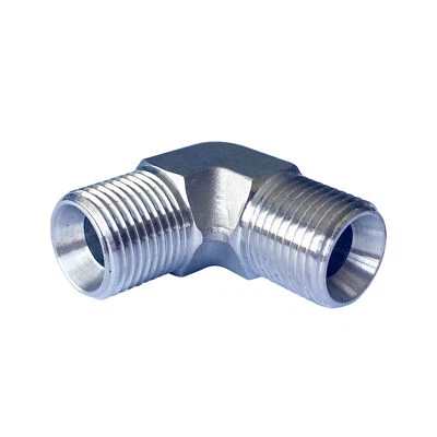 HFS(R) 3/8" NPT Male 90 Degree Forged Elbow Stainless Steel 304 Pipe Fitting