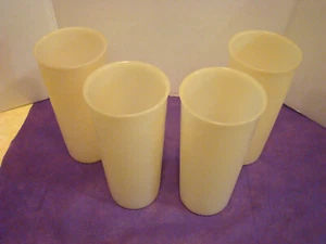 Tupperware 115 Frosted Opaque Sheer 12 Oz Tumblers Cups Lot Of 4 Vintage - Picture 1 of 3