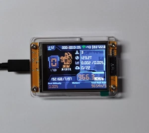 Bitcoin NexGen NM Miner ESP, 1004kH/s - 2,8" Smart Touch Display mit Gehäuse - Afbeelding 1 van 2