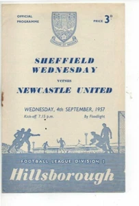 Sheffield Wednesday v Newcastle United 1957/58 Division 1 - Picture 1 of 1