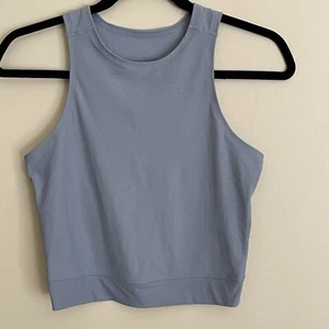 Lululemon Cropped Racerback Tank Gray Approximately Size 4* See Measurements - Picture 1 of 6