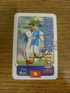 1995/1996 Autographed Trade Card: Blackburn Rovers - Wilcox, Jason [Subbuteo Squ