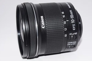[N.MINT] Canon EF-S 10-18mm F/4.5-5.6 IS STM Lens From JAPAN #j7382 - Picture 1 of 11