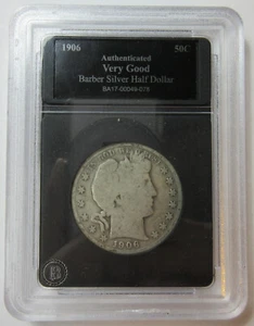 1906-S Silver Barber Half (#98d) - Picture 1 of 3