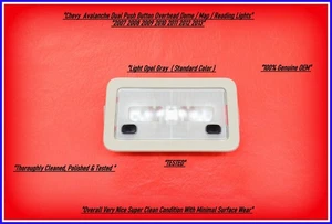 07–13 Chevy GMC 2nd Row Overhead Dome Reading Light Assembly OEM Gray - Bild 1 von 2