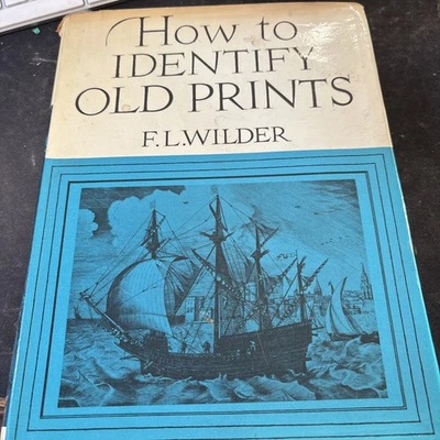 How To Identify Old Prints. F L Wilder Hardcover Dust Jacket Free Delivery - Image 1 of 4