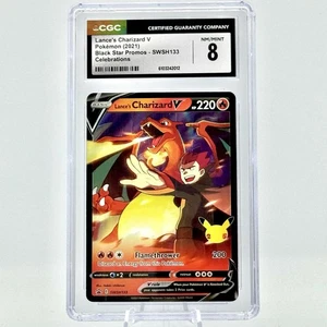 Lance's Charizard V SWSH133 NM/MINT CGC 8 Celebrations Black Star Promo Pokemon - Picture 1 of 2