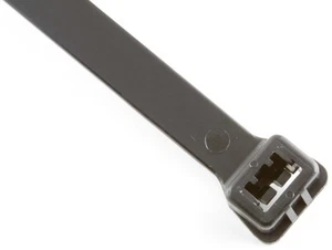 22", 250 lb. UV Black Heavy Duty Cable Ties - (pack of 100) - Photo 1/2