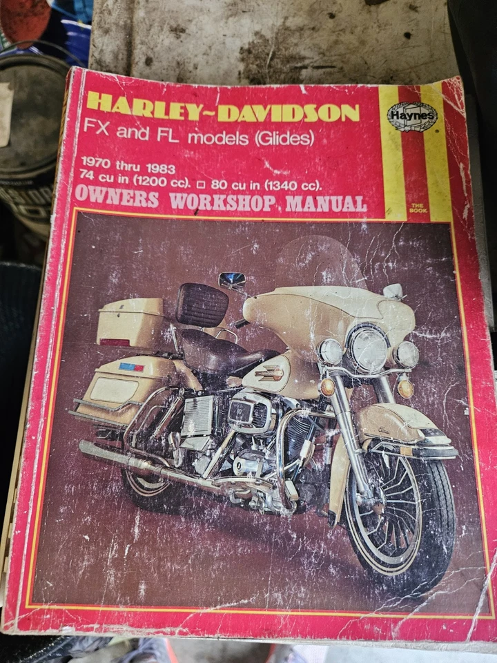 Manual de taller del propietario Haynes Harley Davidson FX FL Glide Models 1970 a 1983 Foto 1 de 1