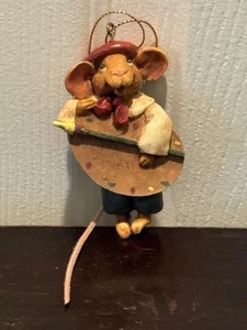 Kurt Adler Hole In The Wall Gang Mouse Christmas Ornament Artist Palette Painter - Picture 1 of 3